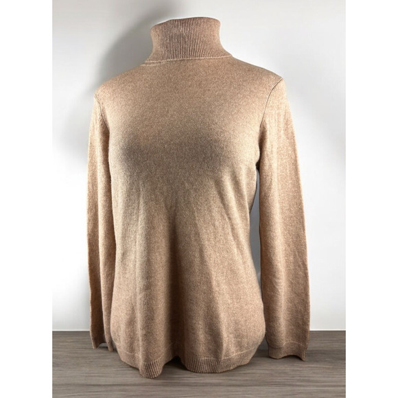 Cashmere Charter Club Luxury Turtleneck Pullover Sweater Brown Women's Size XL - Picture 12 of 12